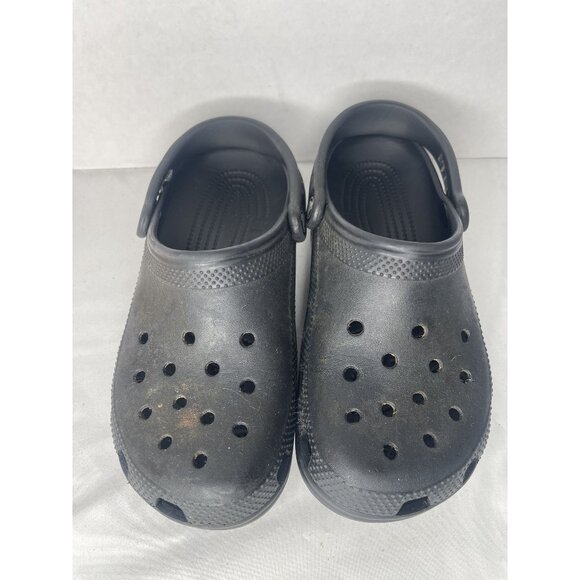 Crocs Adult Baya Clogs M7/W9 Black - Light Wear - Picture 1 of 3